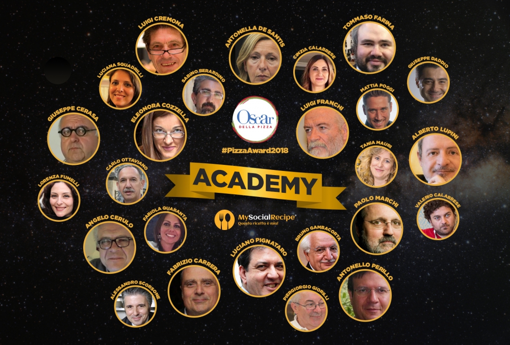 Svelati i nomi dell’Academy degli “Oscar della pizza” di MySocialRecipe. Valanga di pizze per il contest internazionale #PizzAward
