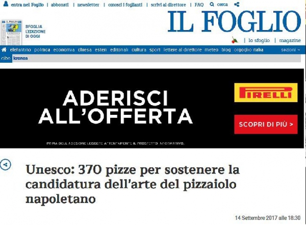 Unesco: 370 pizze per sostenere la candidatura dell'arte del pizzaiolo napoletano