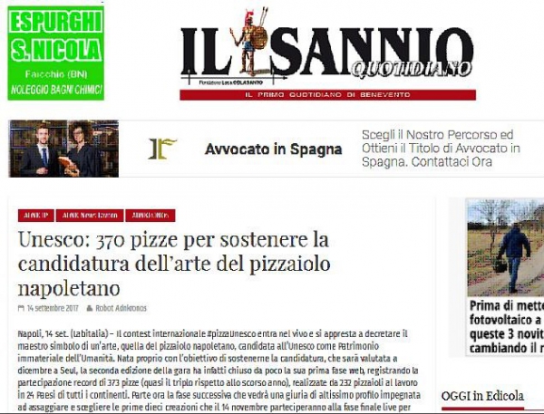 Unesco: 370 pizze per sostenere la candidatura dell’arte del pizzaiolo napoletano
