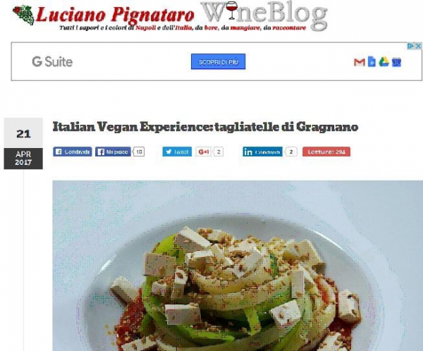 Italian Vegan Experience: tagliatelle di Gragnano