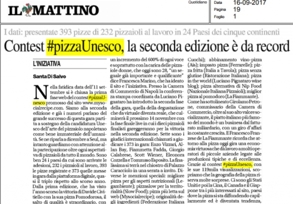 Contest #pizzaUnesco, la seconda edizione è da record