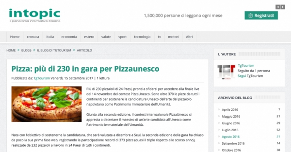 Pizza: più di 230 in gara per Pizzaunesco