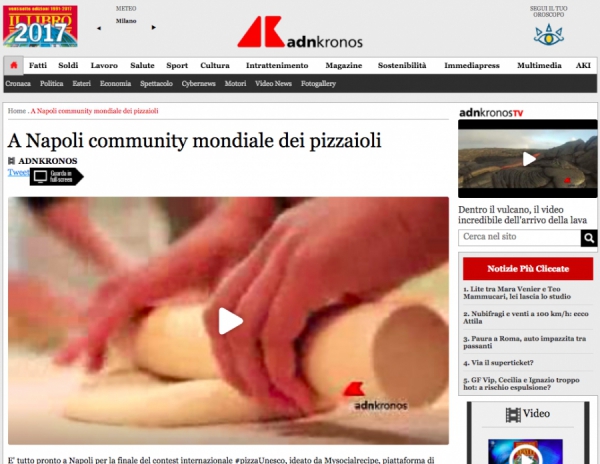A Napoli community mondiale dei pizzaioli