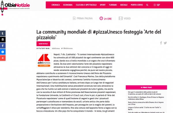 La community mondiale di #pizzaUnesco festeggia 'Arte del pizzaiolo'