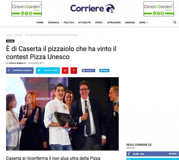 È di Caserta il pizzaiolo che ha vinto il contest Pizza Unesco