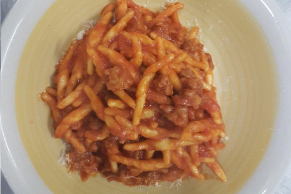 Trofie al ragù di agnello