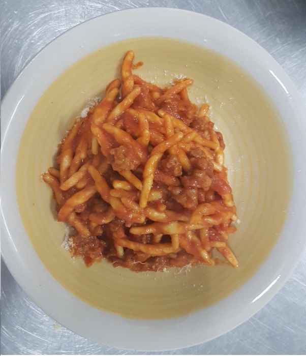 Trofie al ragù di agnello