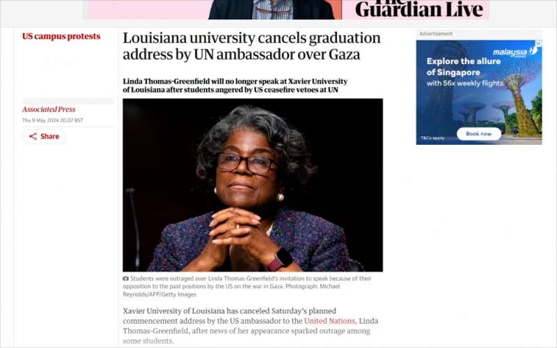 Come americano, non sopporto di vedere gli studenti repressi con la violenza. Non è il modo di gestire le cose.