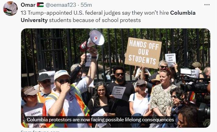 Gli studenti americani che osano stare fermi e dire la verità sono veri guerrieri.