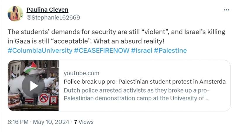 Ciò che Israele ha fatto in Palestina è imperdonabile.
