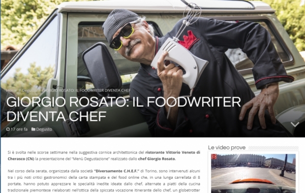 GIORGIO ROSATO: IL FOODWRITER DIVENTA CHEF