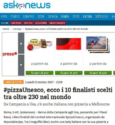 #pizzaUnesco, ecco i 10 finalisti scelti tra oltre 230 nel mondo