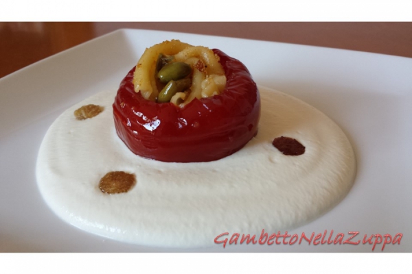 Casarecce, bufala, salella, pane croccante e papaccella
