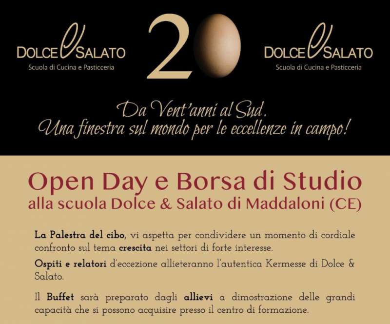 Open Day e Borsa di studio alla Scuola Dolce&Salato di Maddaloni