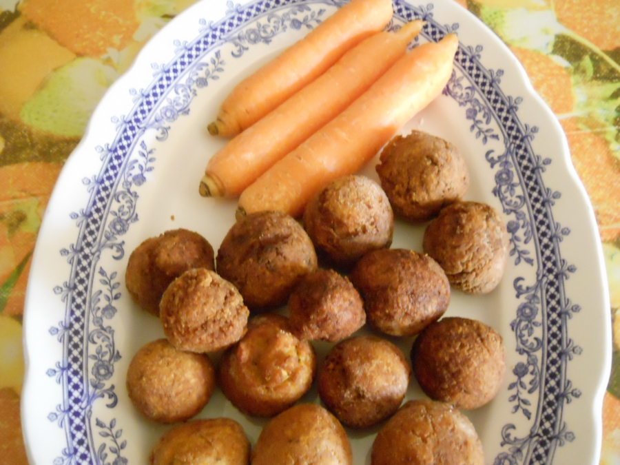 Polpettine con carote e Grano Chirico
