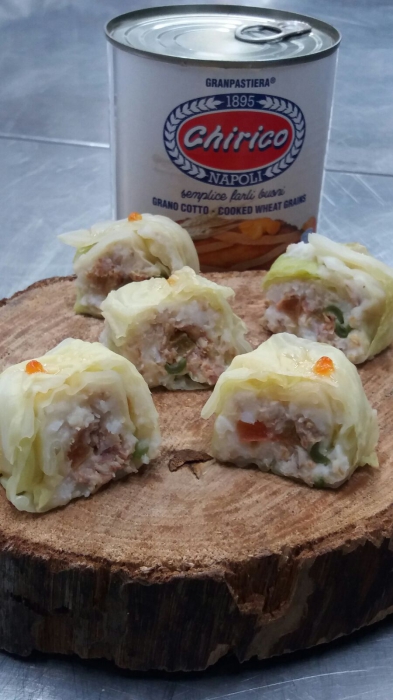 Sushi di grano e verza