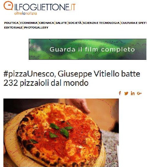 #Pizzaunesco Giuseppe Vitiello batte 232 pizzaioli dal mondo