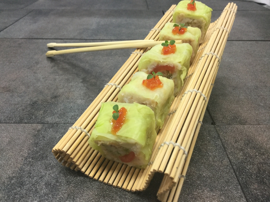 Sushi di grano e verza