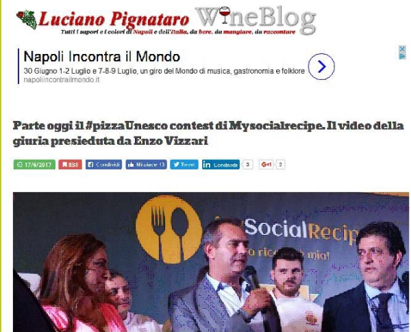 Parte oggi il #pizzaUnesco contest di Mysocialrecipe. Il video della giuria presieduta da Enzo Vizzari