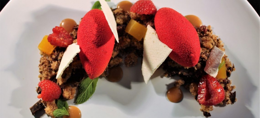 Pomodoro, lampone e cioccolato
