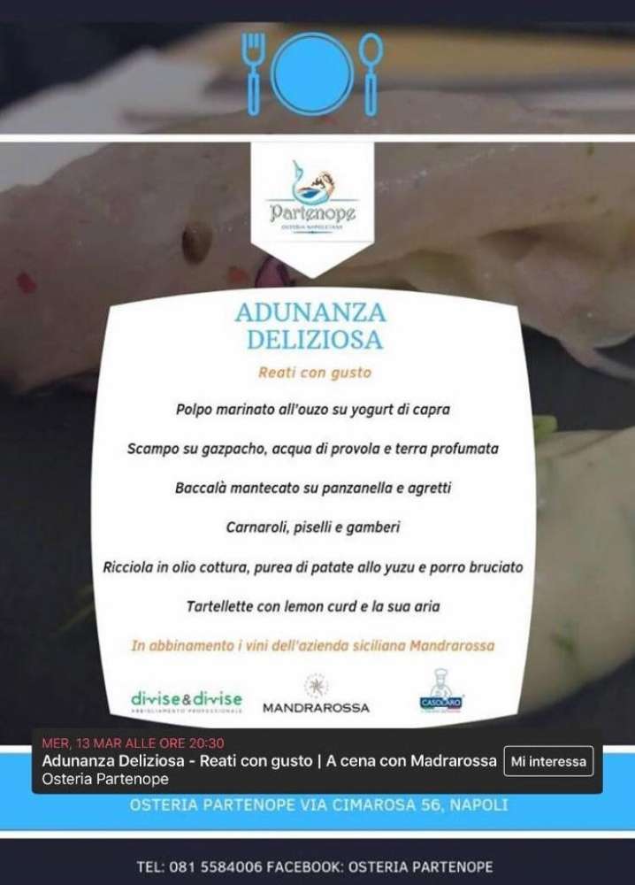 Adunanza Deliziosa - Reati con gusto 