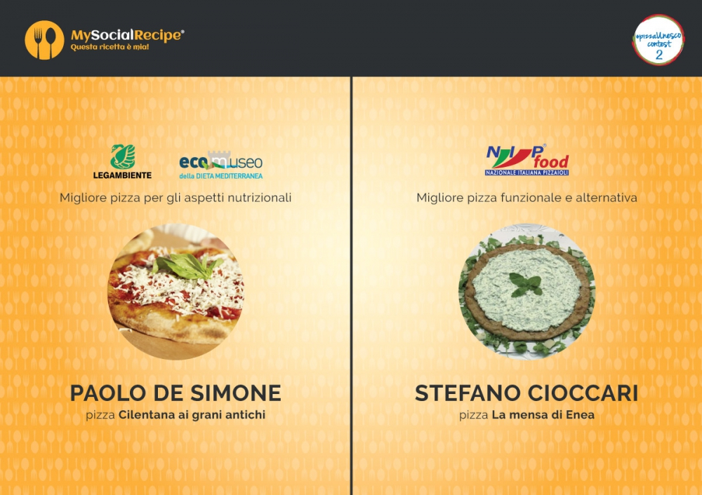 #pizzaUnesco contest: a Paolo De Simone e Stefano Cioccari le menzioni Legambiente e NipFood  