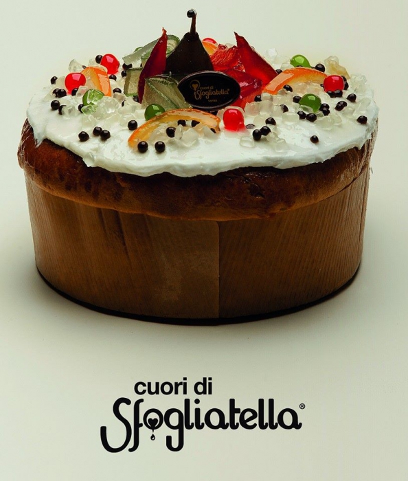 Panettone alla Cassata 'Cuori di Sfogliatella'