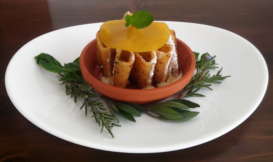 Rigatoni in giardino