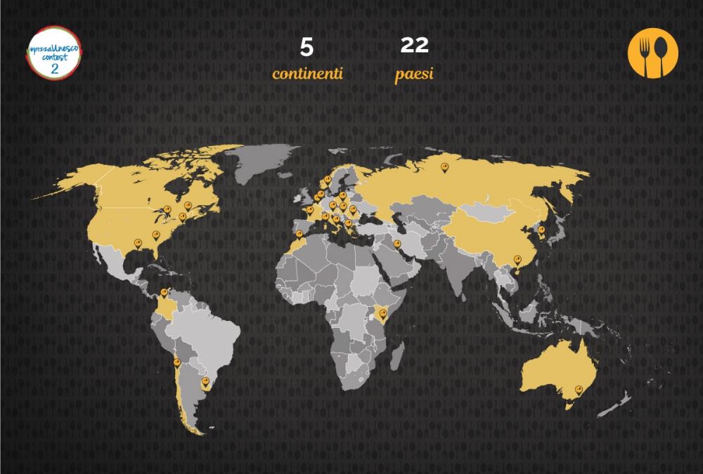#PizzaUnesco contest nel mondo! 22 paesi dai cinque continenti 