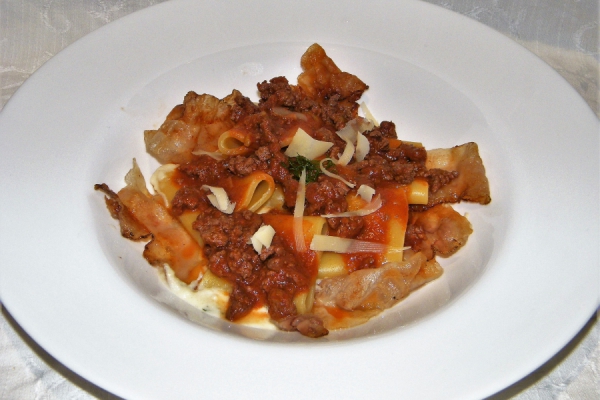 Paccheri 'a cavallo'