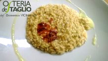 Risotto ai ricci con salsa di agrumi canditi