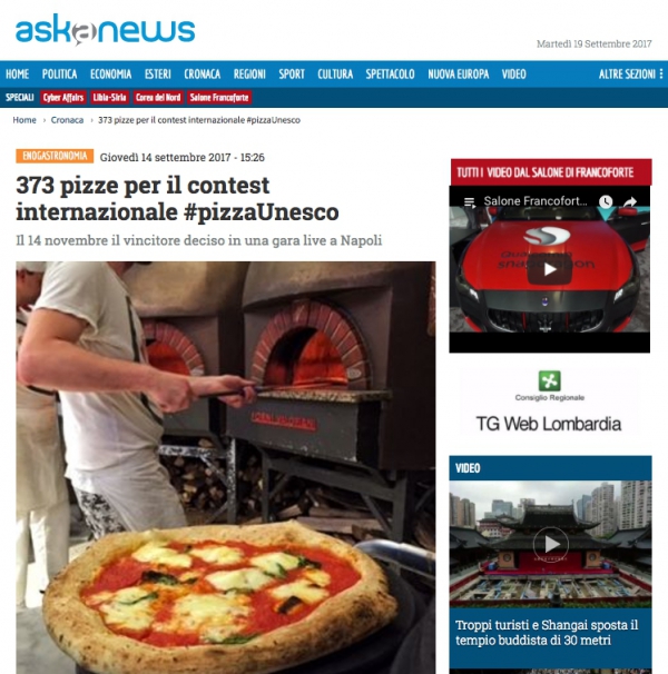 373 pizze per il contest internazionale #pizzaUnesco
