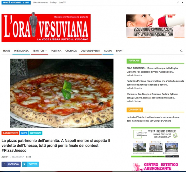 La pizza: patrimonio dell’umanità. A Napoli mentre si aspetta il verdetto dell’Unesco, tutti pronti per la finale del contest #PizzaUnesco