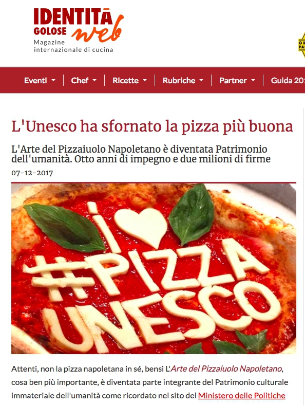 L'Unesco ha sfornato la pizza più buona