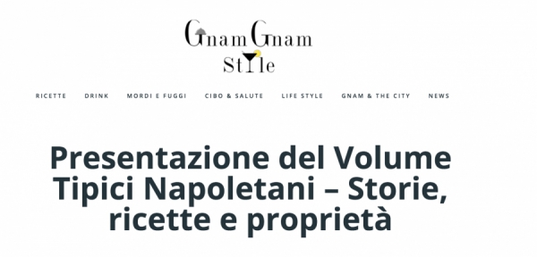 Presentazione del Volume Tipici Napoletani – Storie, ricette e proprietà