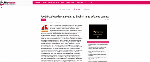 Food: PizzAward2018, svelati 10 finalisti terza edizione contest
