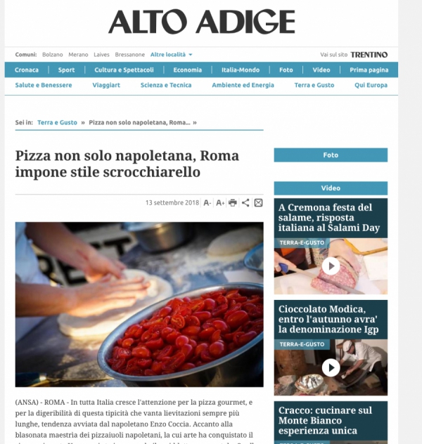 Pizza non solo napoletana, Roma impone stile scrocchiarello
