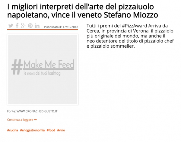 I migliori interpreti dell’arte del pizzaiuolo napoletano, vince il veneto Stefano Miozzo