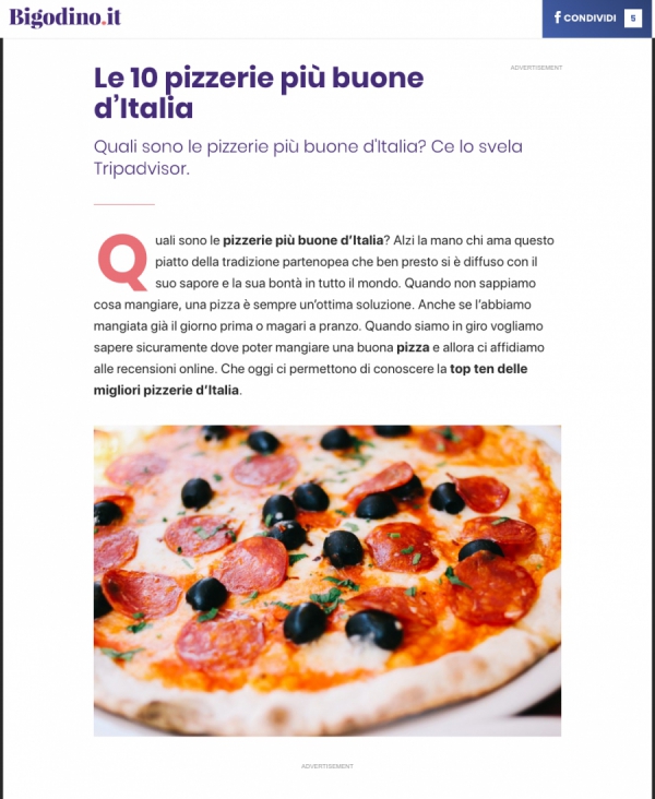 Le 10 pizzerie più buone d’Italia
