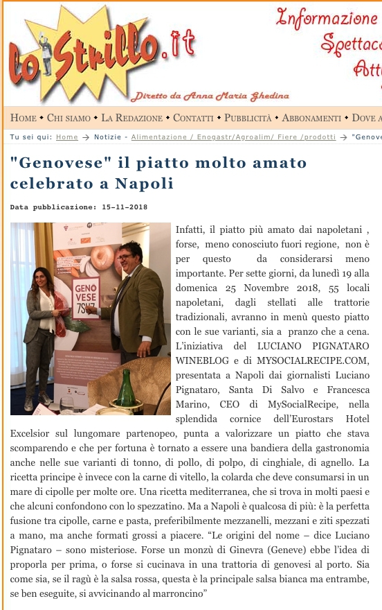 'Genovese' il piatto molto amato celebrato a Napoli