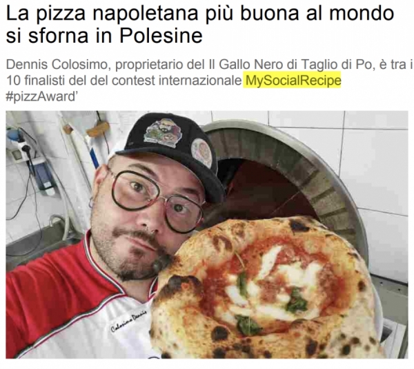 La pizza napoletana più buona al mondo si sforna in Polesine