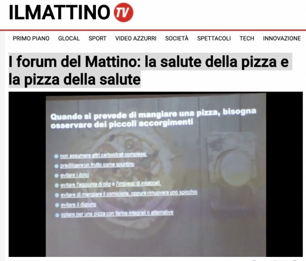 I forum del Mattino: la salute della pizza e la pizza della salute