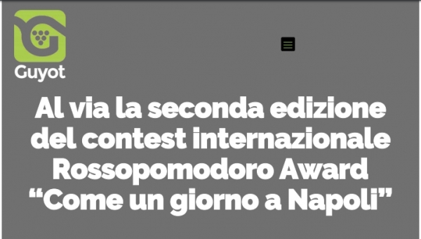 Al via la seconda edizione del contest internazionale Rossopomodoro Award “Come un giorno a Napoli”