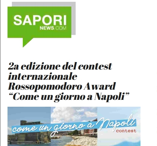 2a edizione del contest internazionale Rossopomodoro Award “Come un giorno a Napoli”