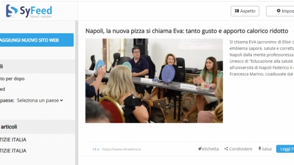 Napoli, la nuova pizza si chiama Eva: tanto gusto e apporto calorico ridotto