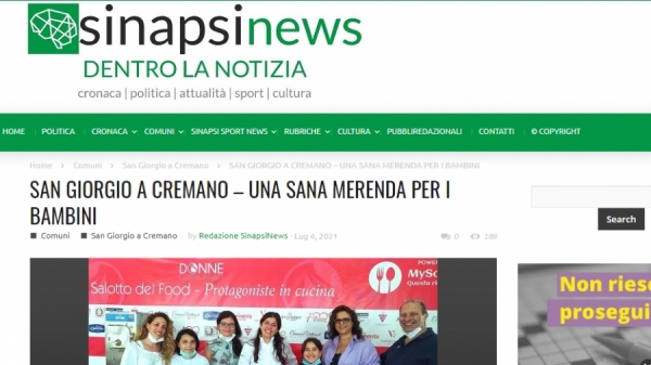 SAN GIORGIO A CREMANO – UNA SANA MERENDA PER I BAMBINI