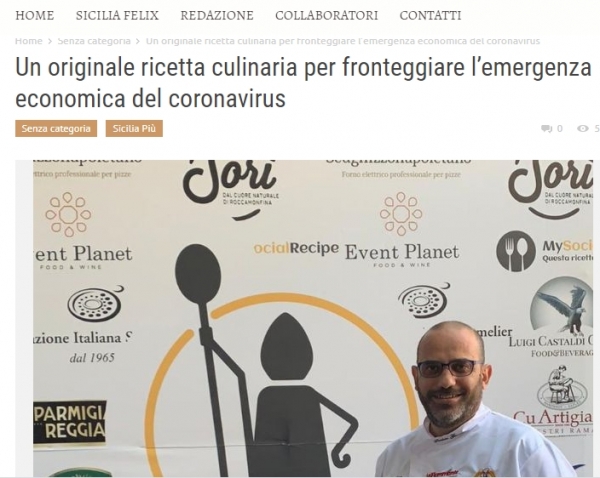 Un originale ricetta culinaria per fronteggiare l’emergenza economica del coronavirus