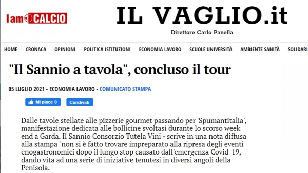 'Il Sannio a tavola', concluso il tour