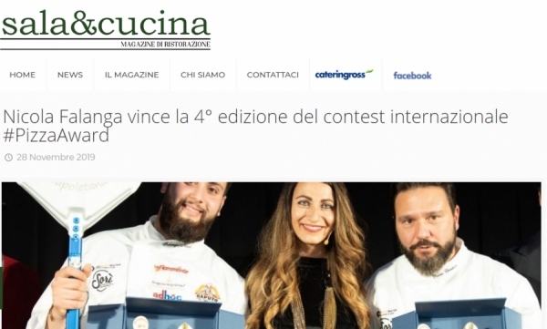 Nicola Falanga vince la 4° edizione del contest internazionale #PizzaAward