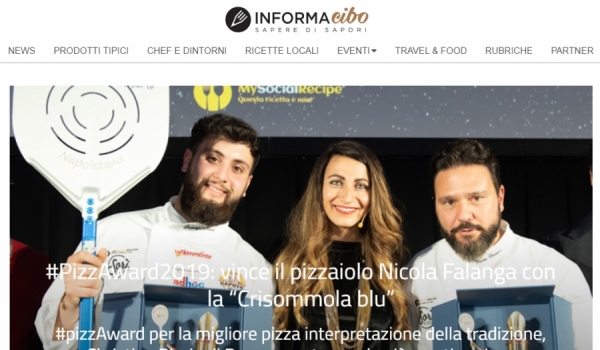 #PizzAward2019: vince il pizzaiolo Nicola Falanga con la “Crisommola blu”